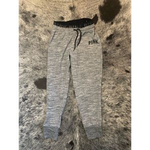 VS PINK grey joggers
